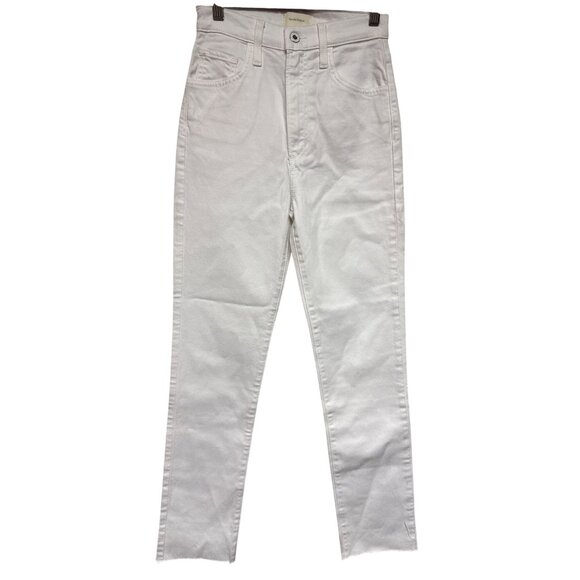 Favorite Daughter Valentina Women's Jeans White High Rise Cigarette Ankle 23 - Picture 1 of 12
